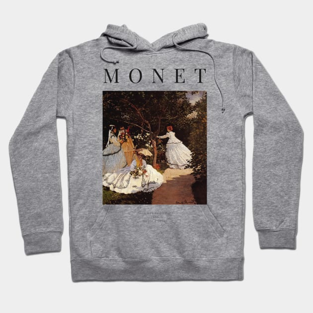 Claude Monet - Women in the Garden - Exhibition Poster Poster Hoodie by studiofrivolo